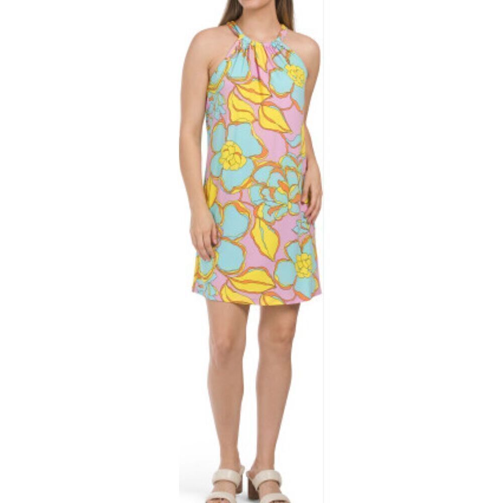 Trina Turk NWT Dress Tunic Swim Cover Up Stretchy Sz M